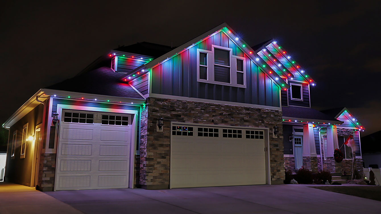 Holiday Lighting on Home
