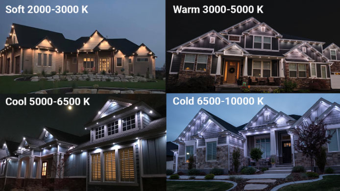 Levels of White Lights on Home