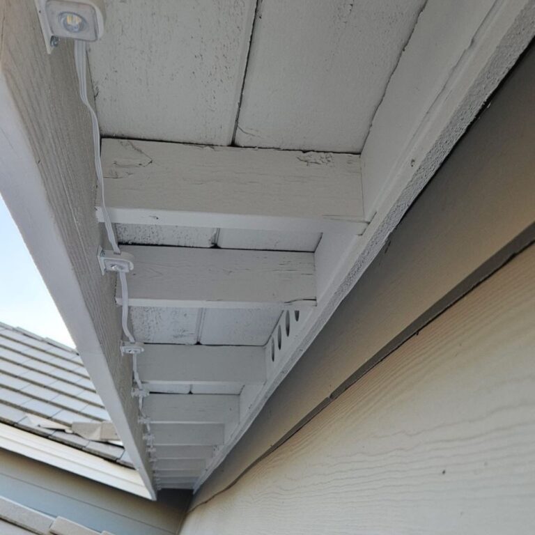 Clip option invented to solve the issue.  Downside is that the lights are still over a foot away from the house losing all cone effect of light.