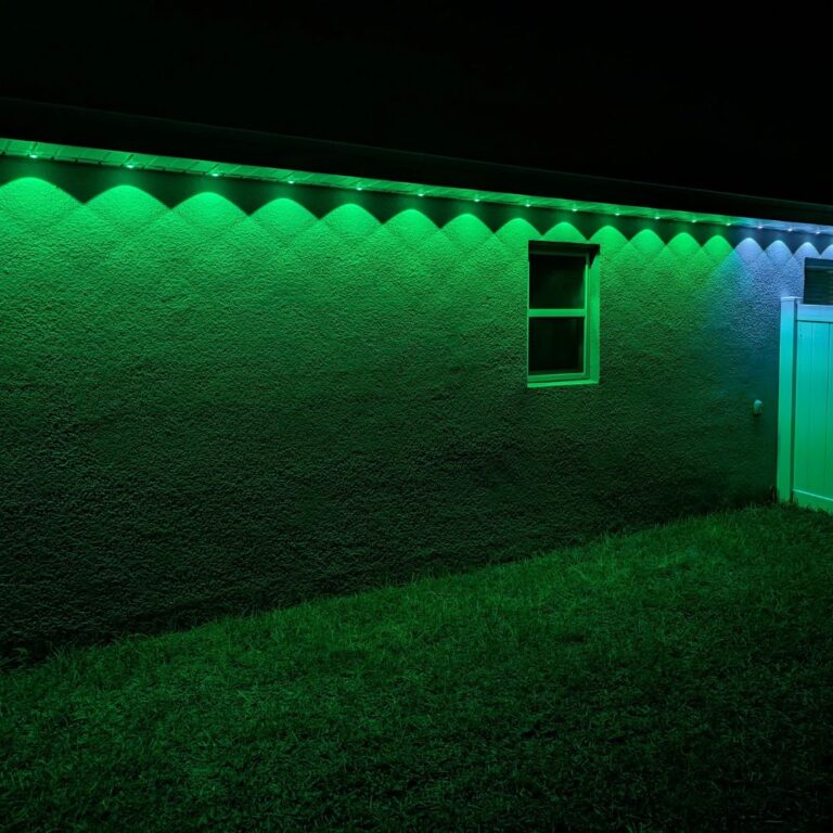 A Govee Install with consistent spacing.