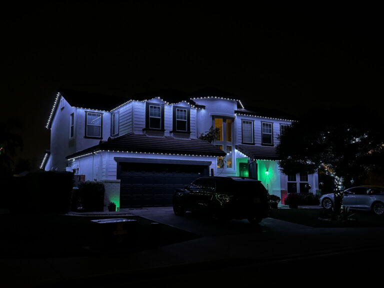 Permanent Lighting on Sides of House-4