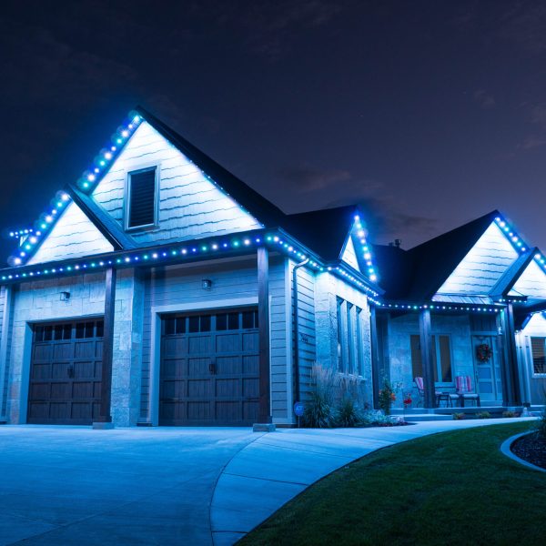 Permanent Holiday Lights San Diego - Hannukah - Blue Lights-2