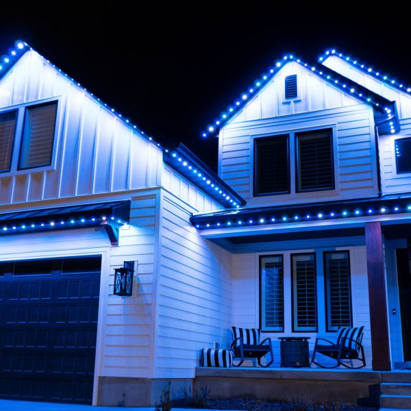 Permanent Holiday Lights San Diego - Hannukah - Blue Lights-3