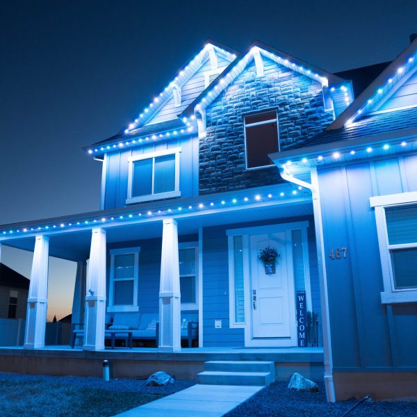 Permanent Holiday Lights San Diego - Hannukah - Blue Lights-6