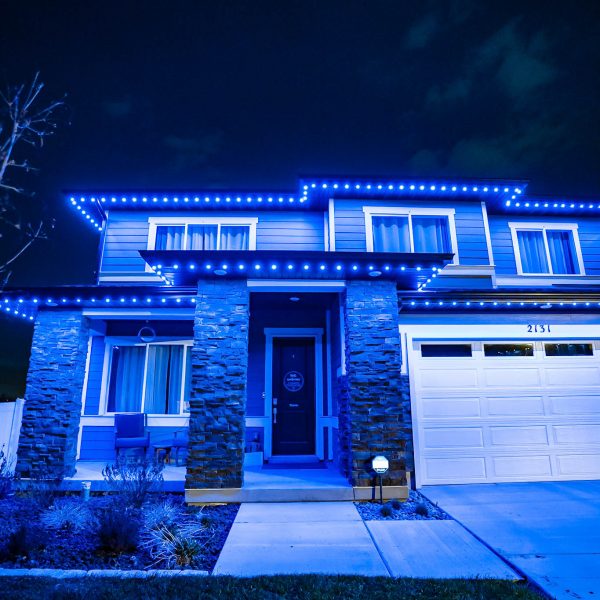 Permanent Holiday Lights San Diego - Hannukah - Blue Lights-7