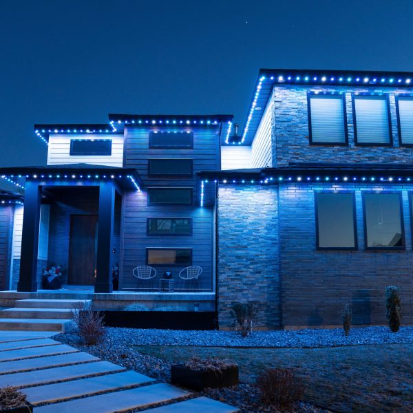 Permanent Holiday Lights San Diego - Hannukah - Blue Lights