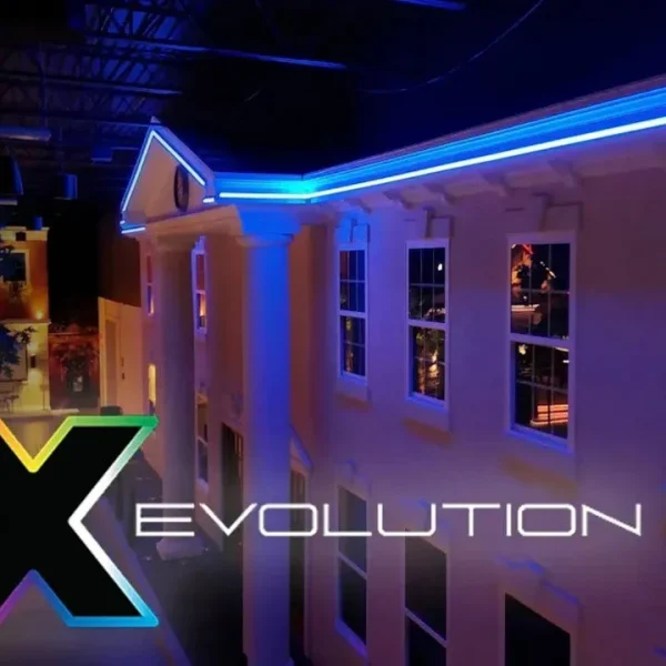 property with haven lighting x evolution roofline lights